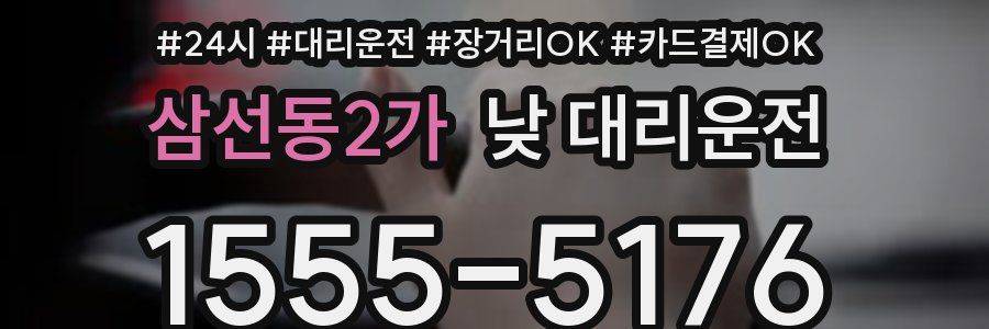 삼선동2가 낮 대리운전