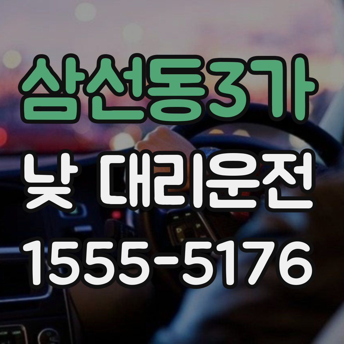 삼선동3가 낮 대리운전