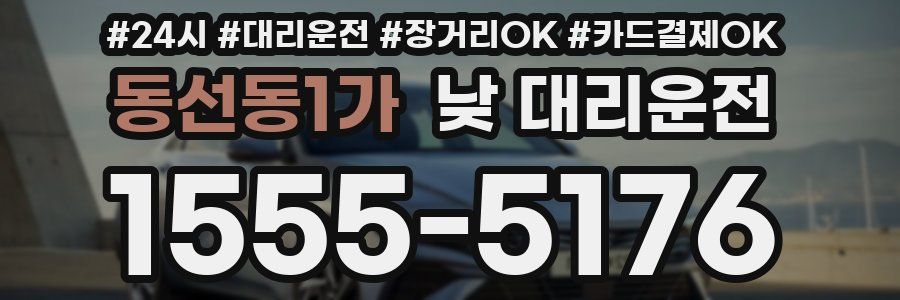 동선동1가 낮 대리운전