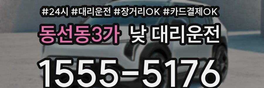 동선동3가 낮 대리운전