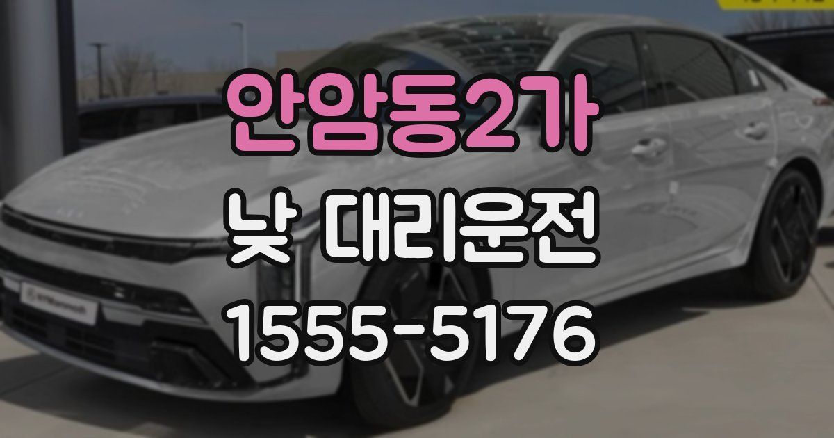 안암동2가 낮 대리운전