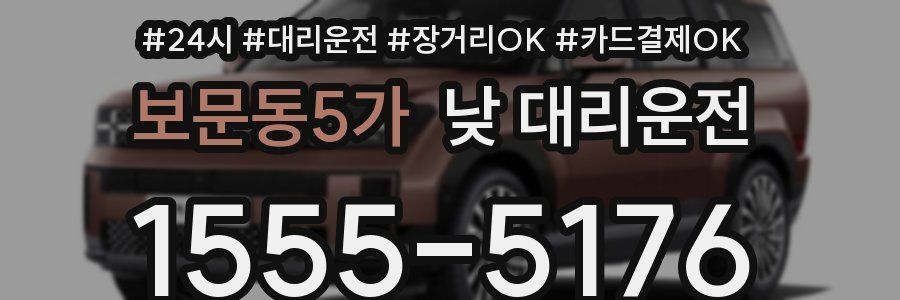보문동5가 낮 대리운전