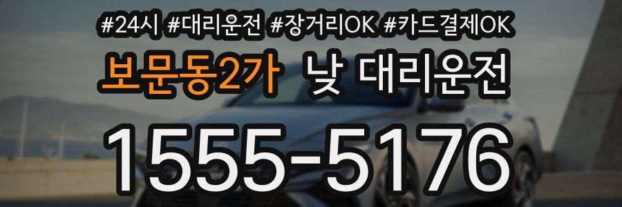 보문동2가 낮 대리운전