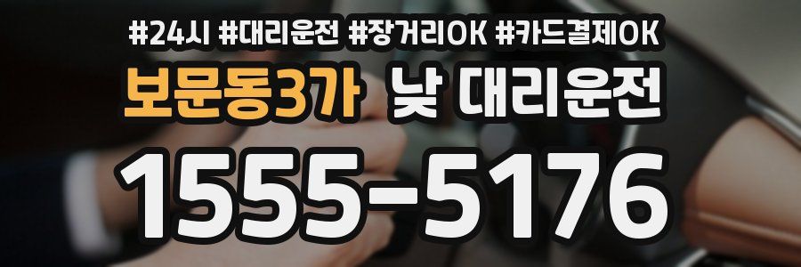 보문동3가 낮 대리운전