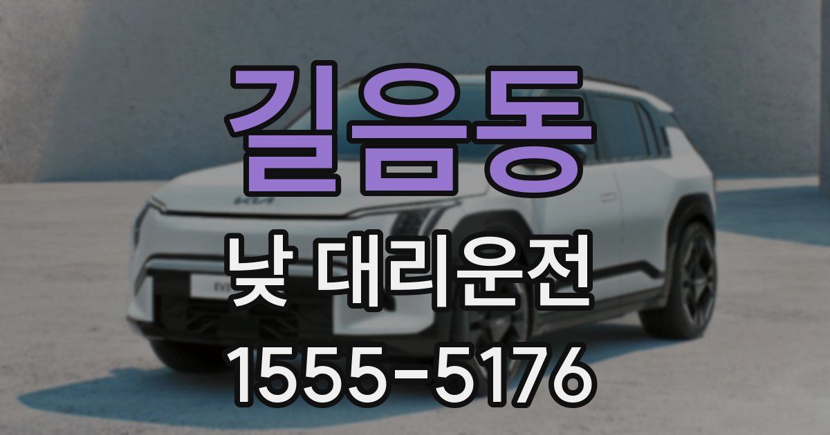길음동 낮 대리운전