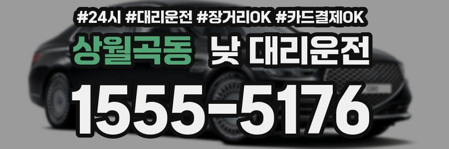 상월곡동 낮 대리운전