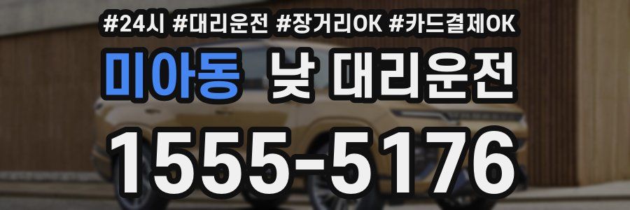 미아동 낮 대리운전