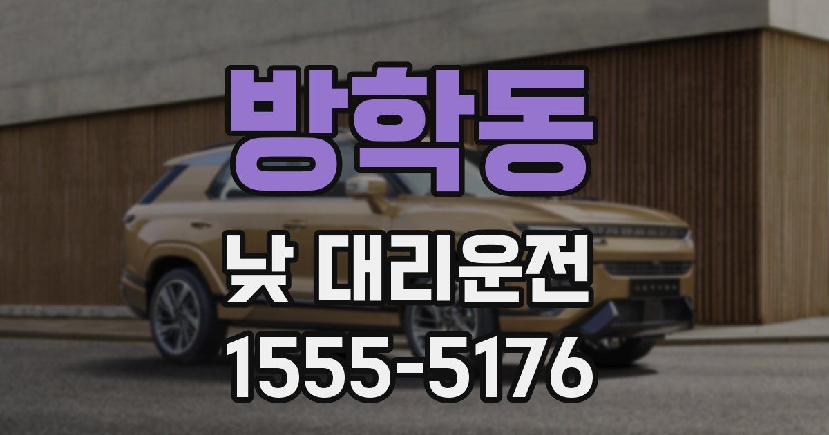 방학동 낮 대리운전