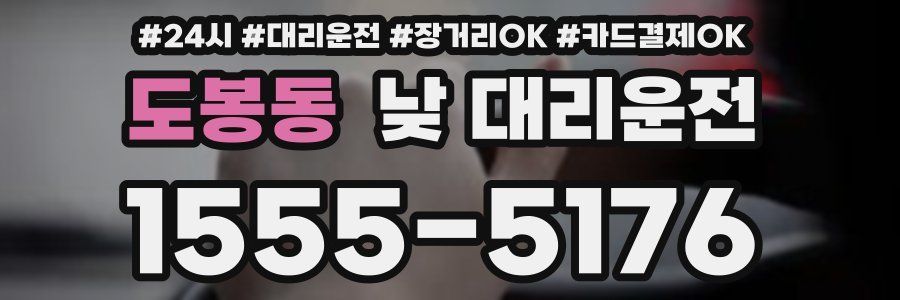 도봉동 낮 대리운전