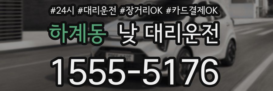 하계동 낮 대리운전