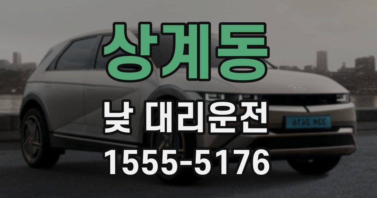 상계동 낮 대리운전