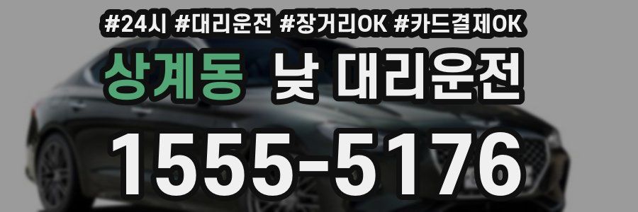 상계동 낮 대리운전