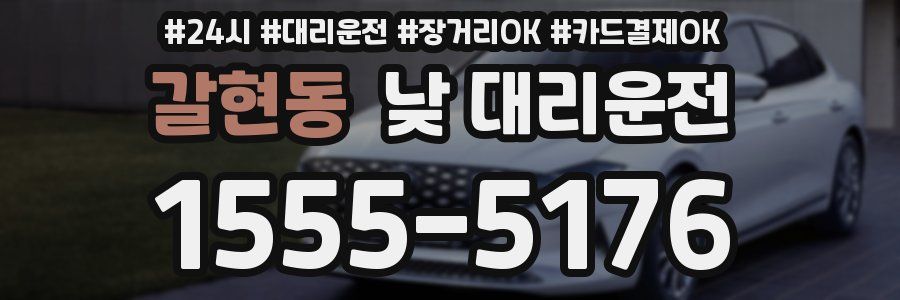 갈현동 낮 대리운전