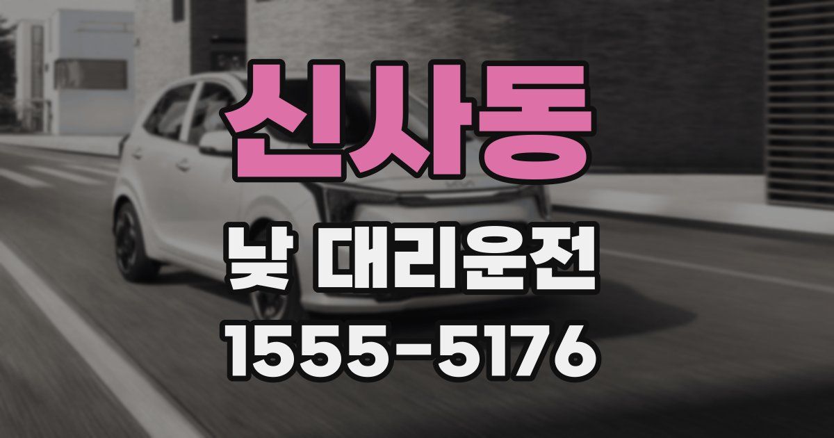 신사동 낮 대리운전