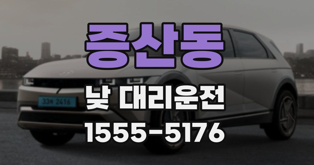 증산동 낮 대리운전