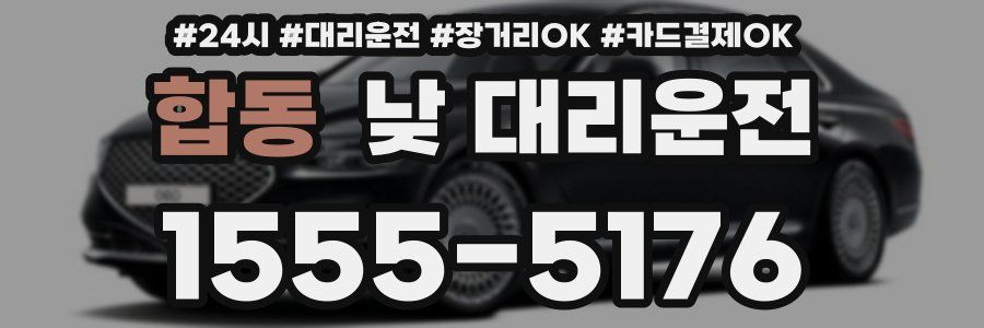 합동 낮 대리운전