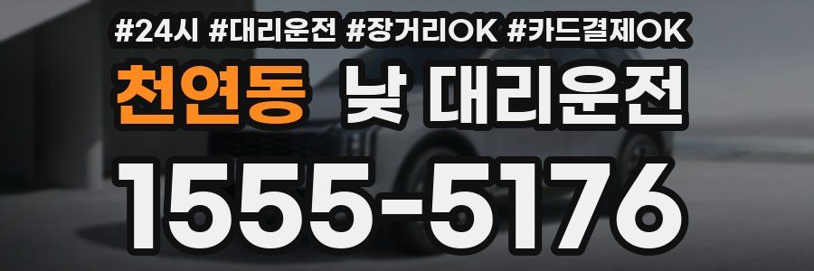 천연동 낮 대리운전