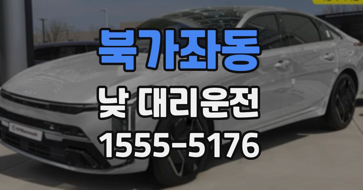 북가좌동 낮 대리운전