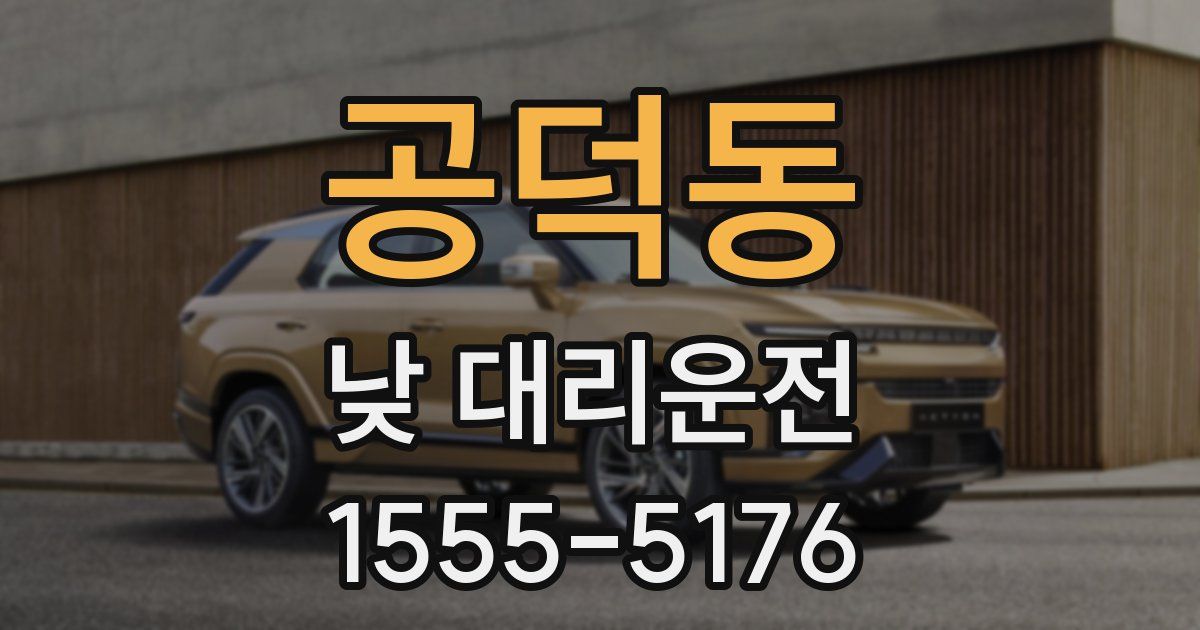 공덕동 낮 대리운전