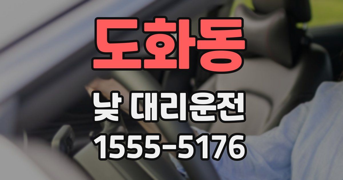 도화동 낮 대리운전