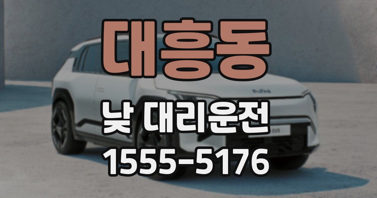 대흥동 낮 대리운전
