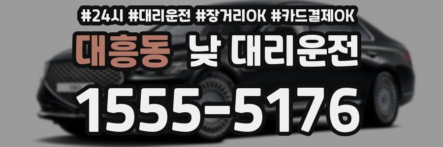 대흥동 낮 대리운전