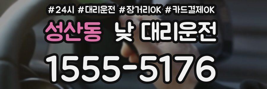 성산동 낮 대리운전