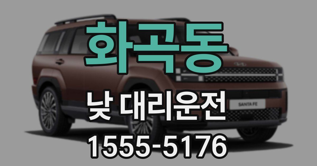화곡동 낮 대리운전
