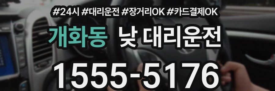 개화동 낮 대리운전