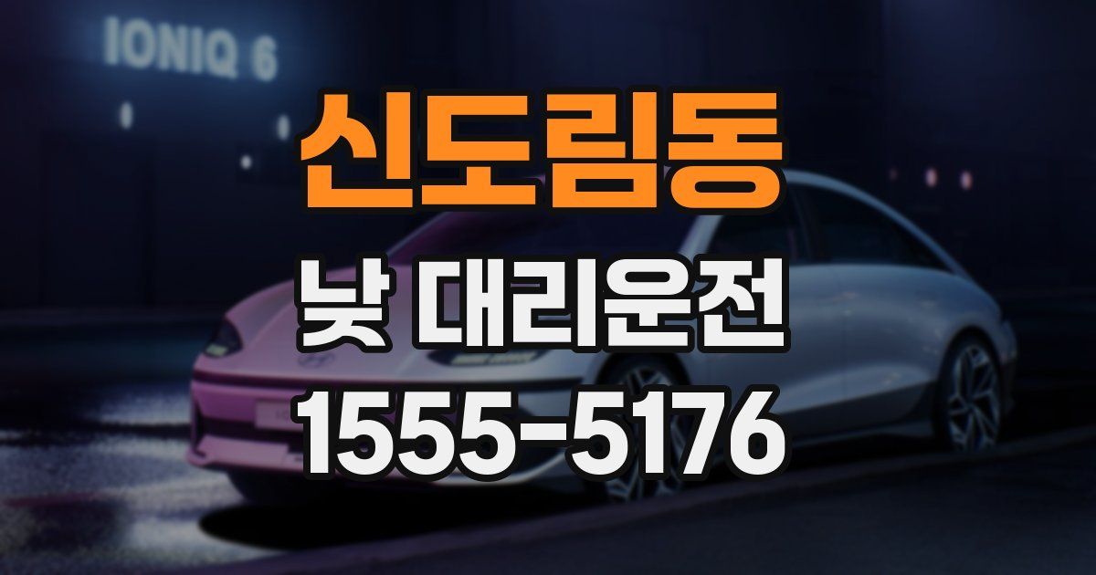 신도림동 낮 대리운전