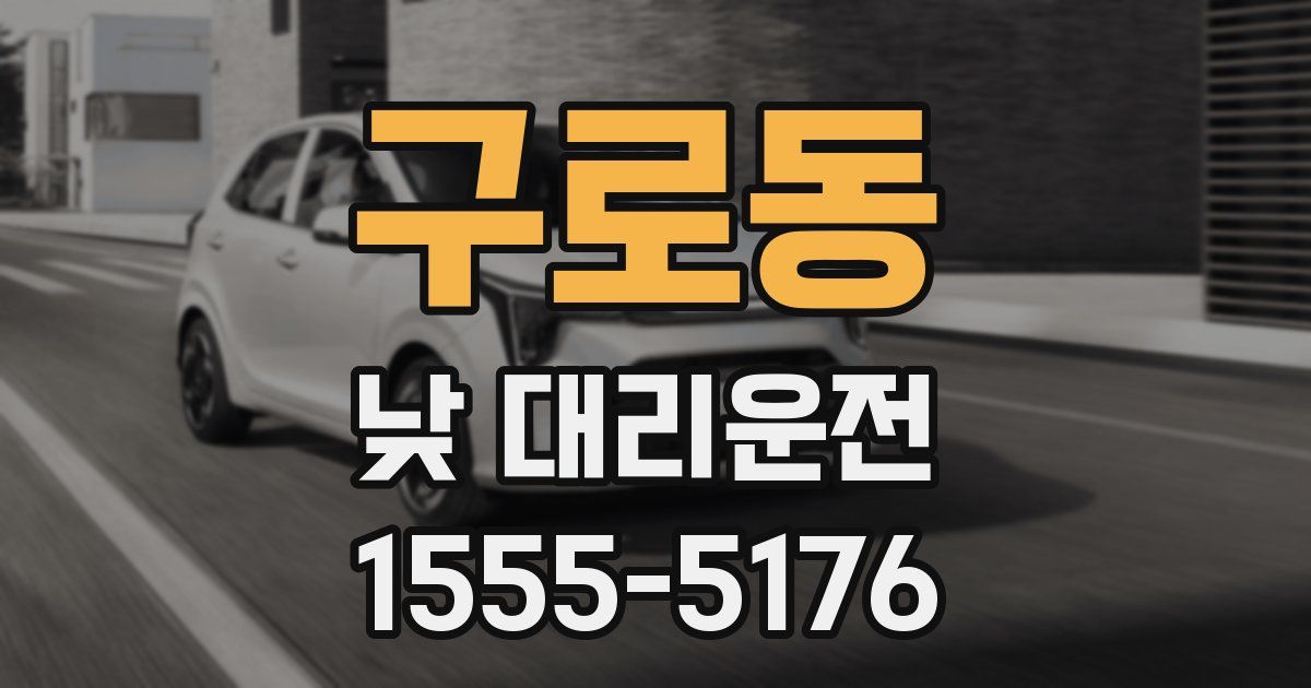 구로동 낮 대리운전