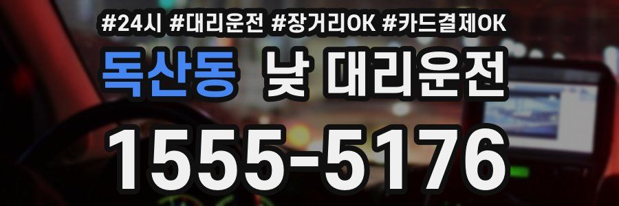 독산동 낮 대리운전