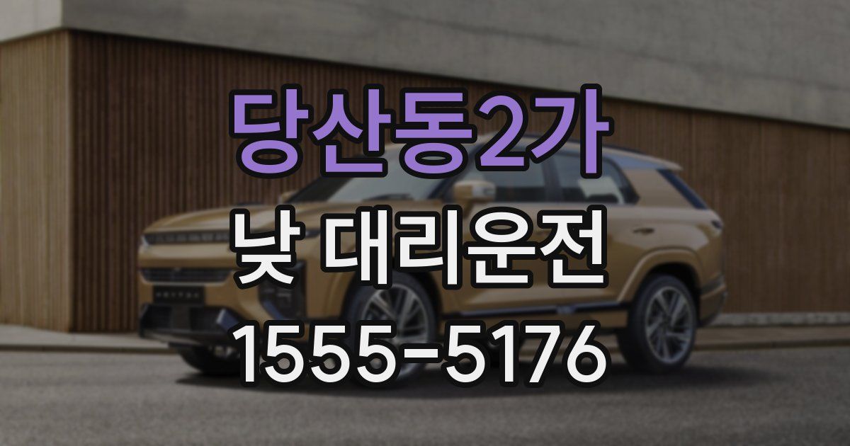 당산동2가 낮 대리운전