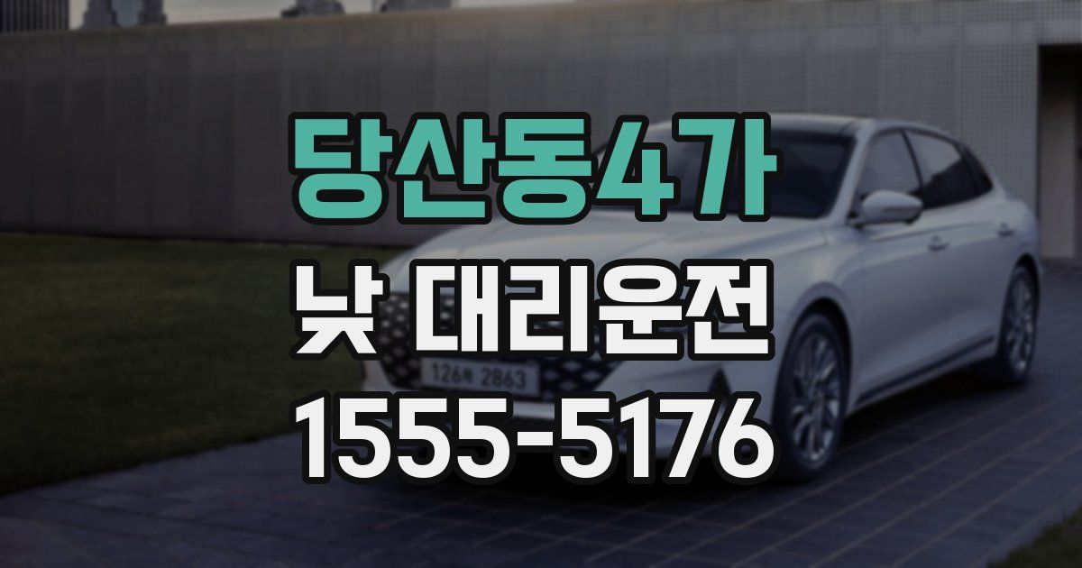 당산동4가 낮 대리운전