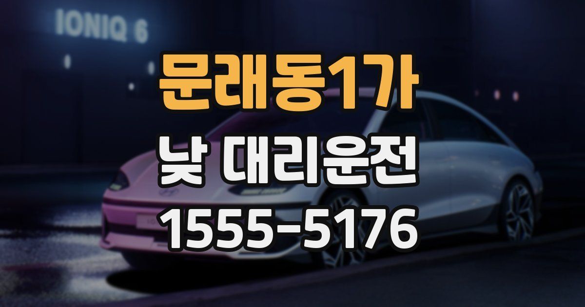 문래동1가 낮 대리운전