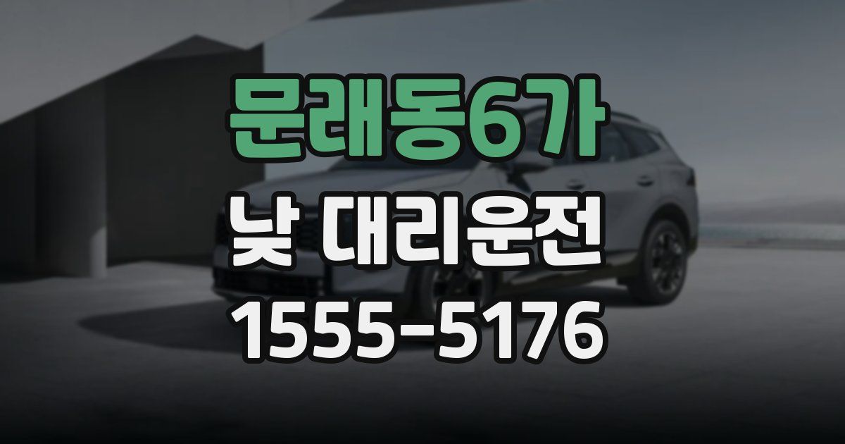 문래동6가 낮 대리운전
