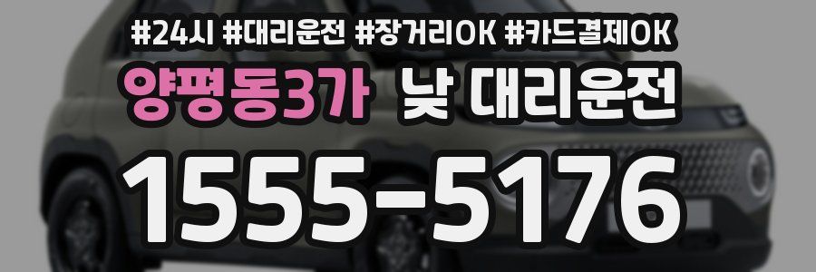 양평동3가 낮 대리운전