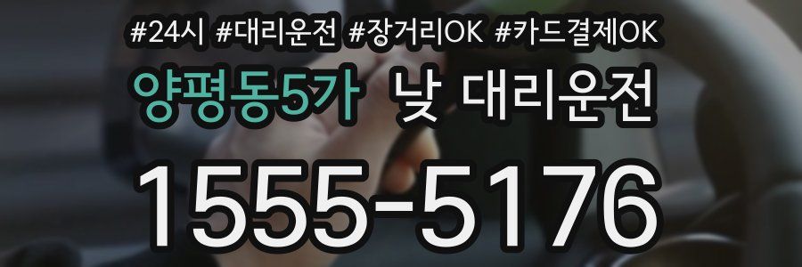 양평동5가 낮 대리운전