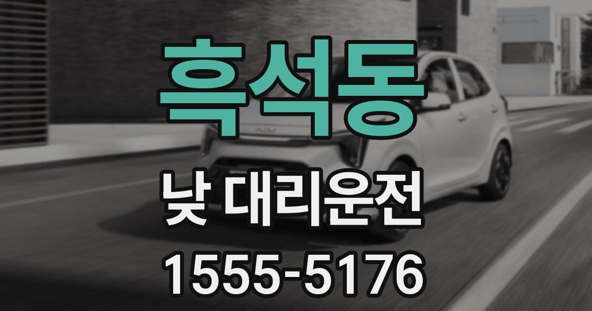 흑석동 낮 대리운전