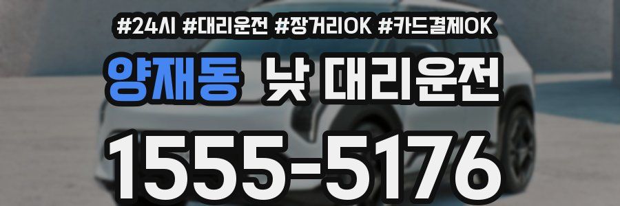 양재동 낮 대리운전