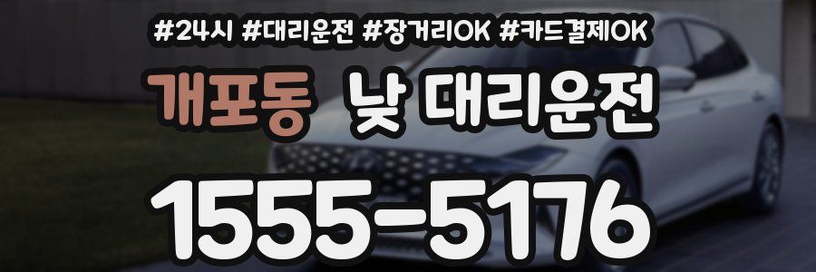 개포동 낮 대리운전