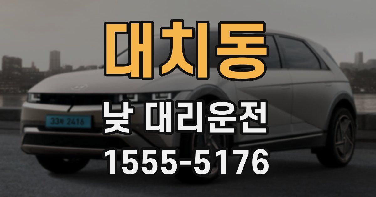 대치동 낮 대리운전