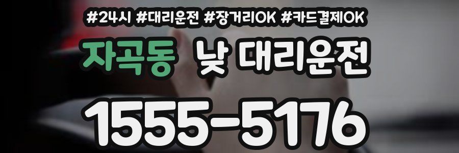 자곡동 낮 대리운전
