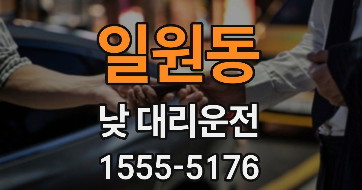일원동 낮 대리운전