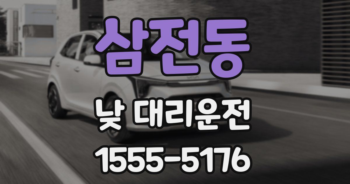 삼전동 낮 대리운전