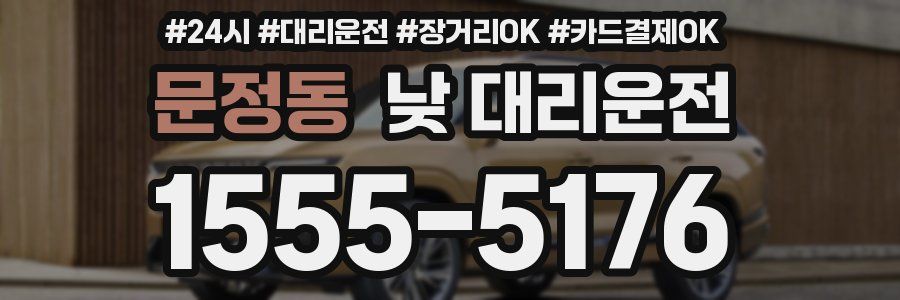 문정동 낮 대리운전