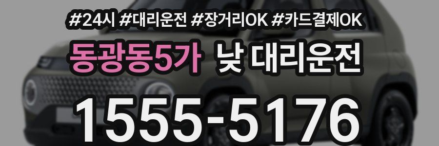 동광동5가 낮 대리운전
