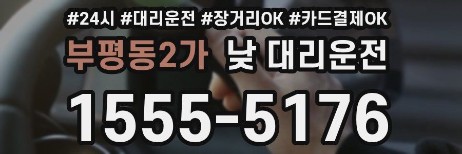 부평동2가 낮 대리운전