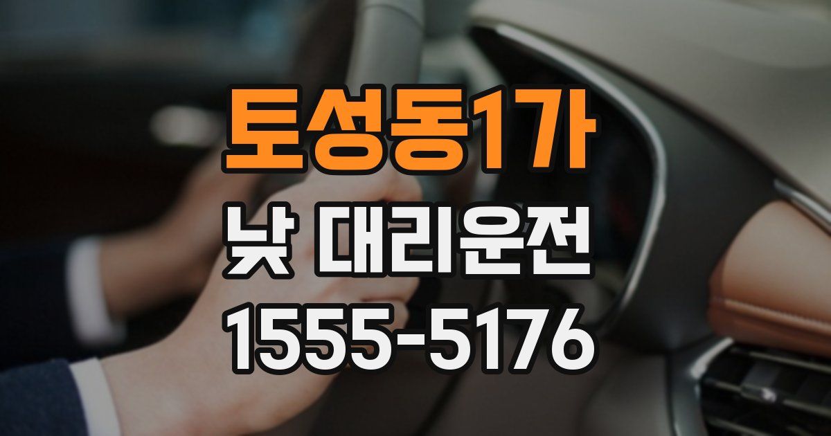 토성동1가 낮 대리운전