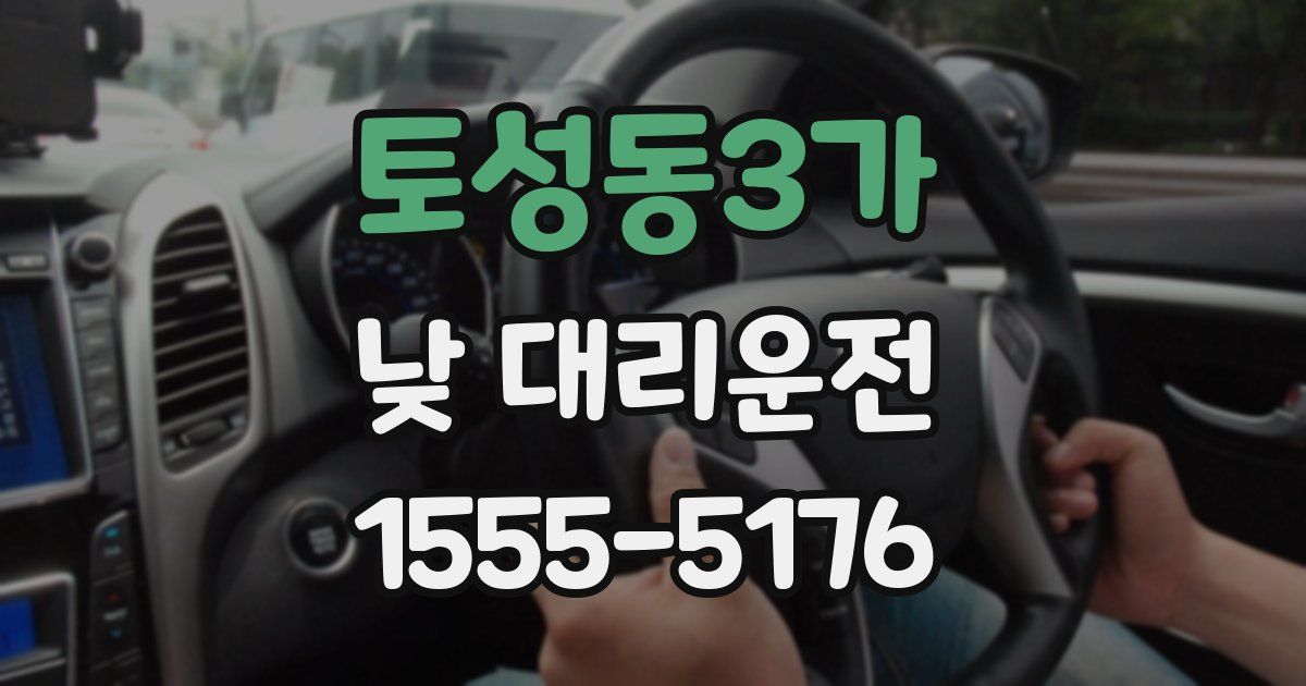 토성동3가 낮 대리운전